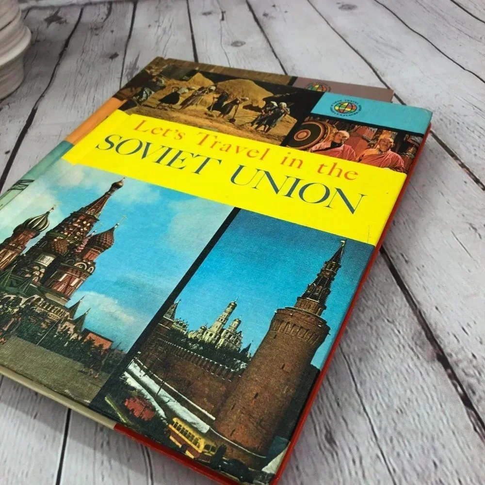 vintage books let's travel in England and soviet union 1961